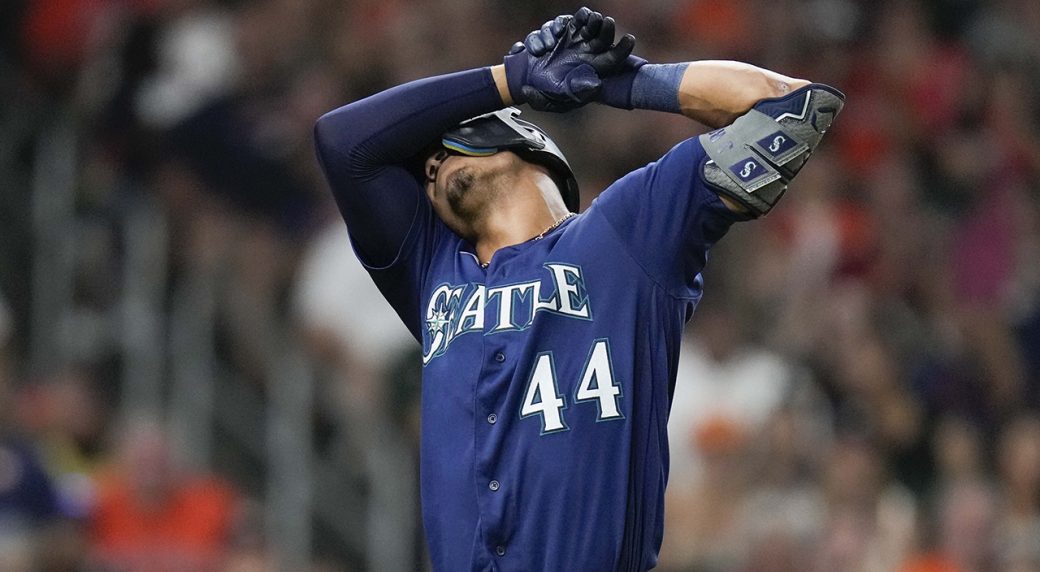 Mariners' Rodriguez is out in the win over Astros with a wrist injury