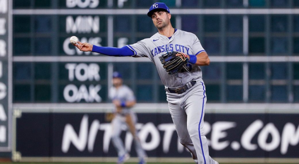 The Blue Jays are taking on two-time All-Star Whit Merrifield from the Royals