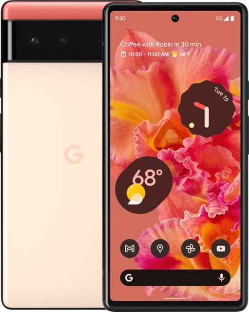 Google Pixel 6 coral color