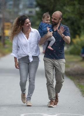 Manuel and Samia Perez with their 10 month old daughter Amalia.