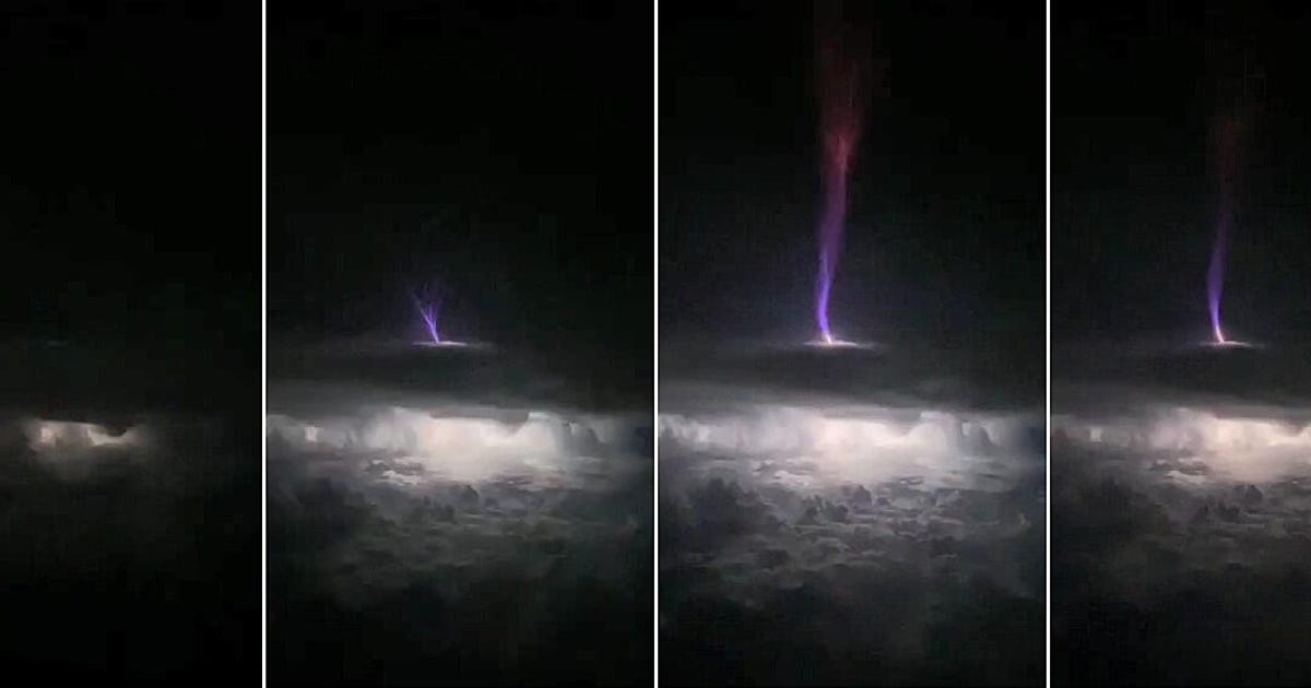 Scientists study reverse lightning that touched the edge of space