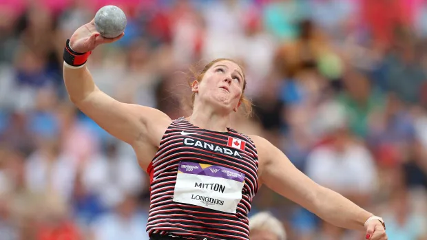 Sarah Mitton's shot put title marks Canada's 5 gold day at the Commonwealth Games |  CBC sport