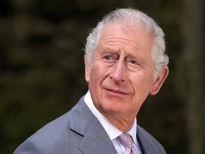 Prince Charles during a visit to Ireland with his wife Camilla in March 2022, where he joked about the couple becoming senile.