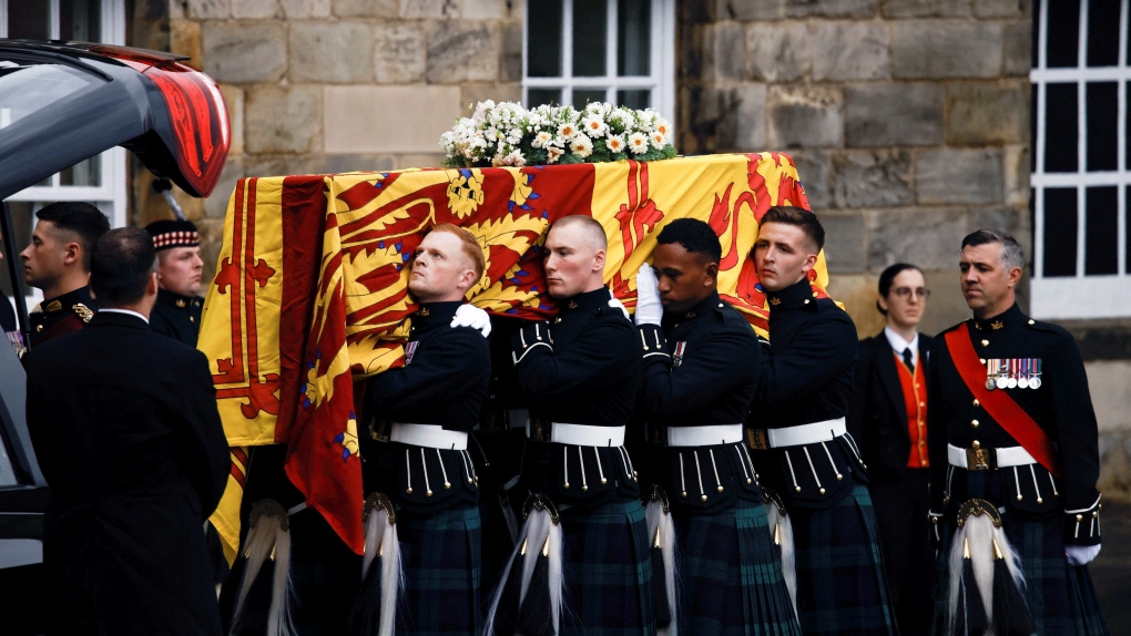 Queen Elizabeth II's coffin takes a long way across Scotland