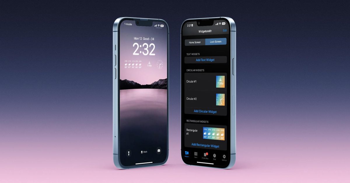 Widgetsmith adds lock screen widgets, new photo features, custom URLs and more