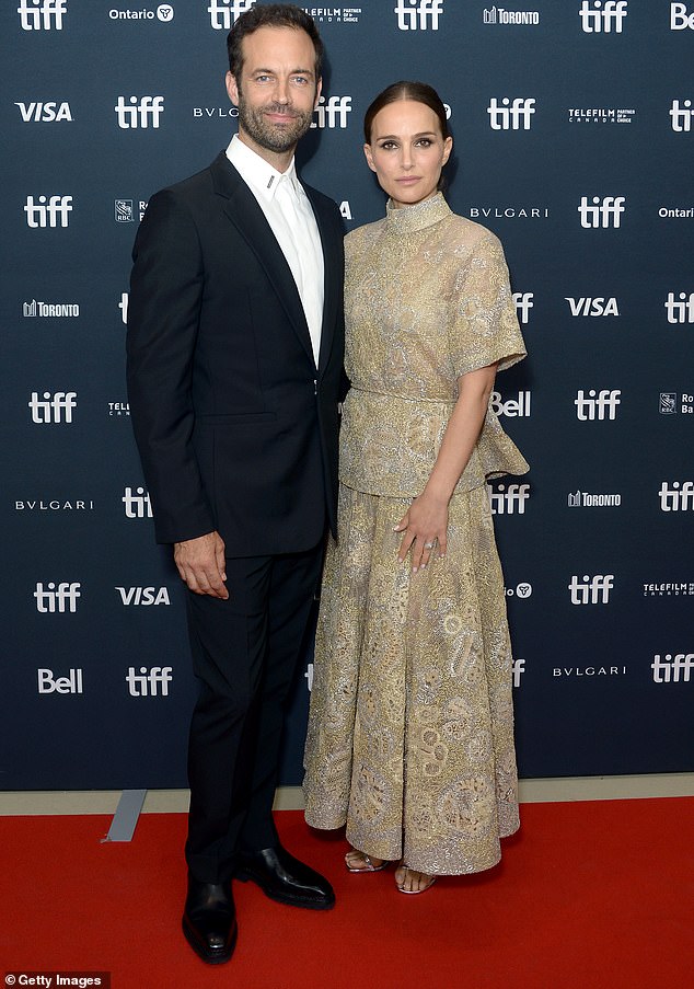 Big supporter: Natalie attended the premiere of her husband's film, Carmen, at the Toronto International Film Festival on Sunday night