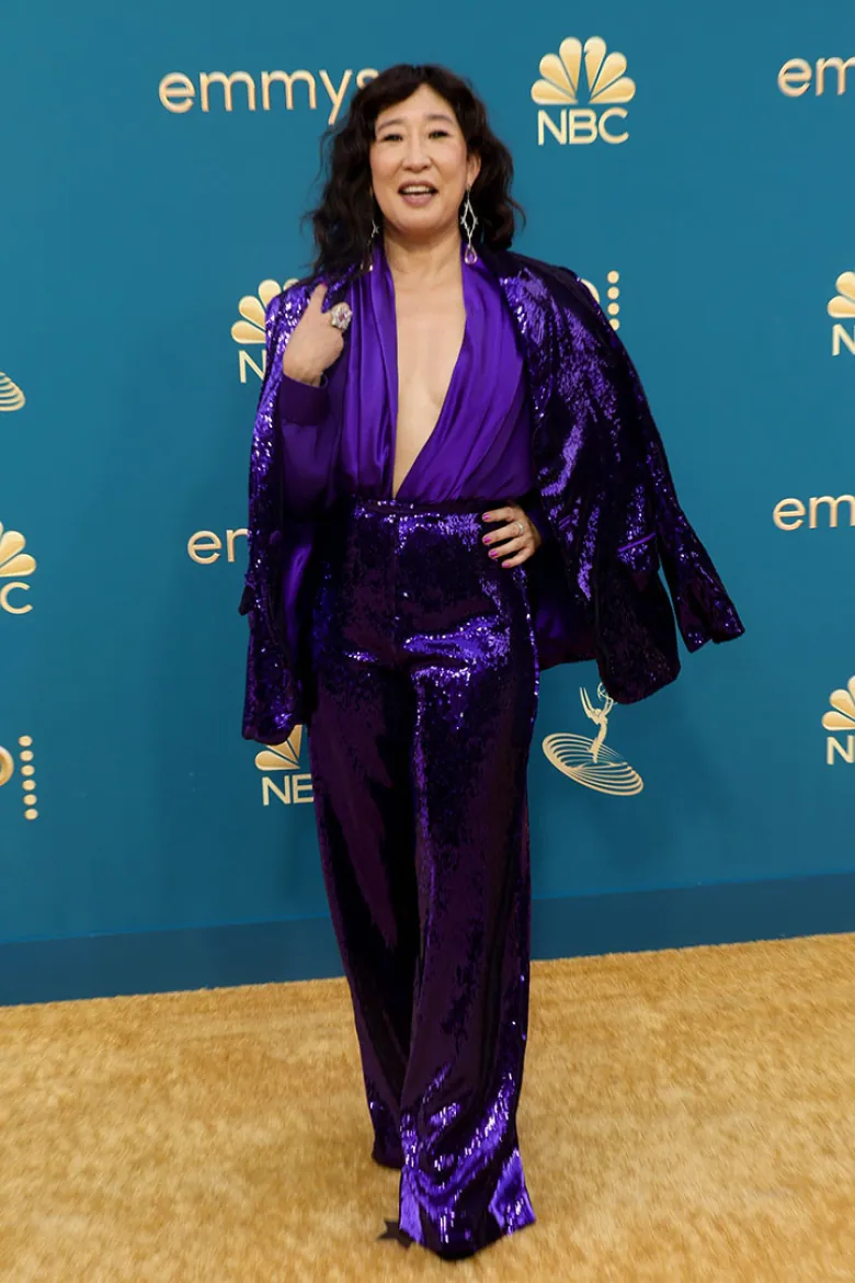 Sandra Oh attends the 74th Primetime Emmys.