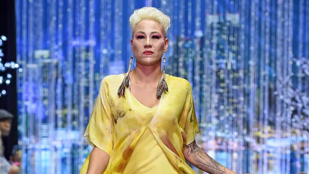 The Saulteaux woman has a dream come true as she walked and jigged the runway at New York Fashion Week |  CBC News