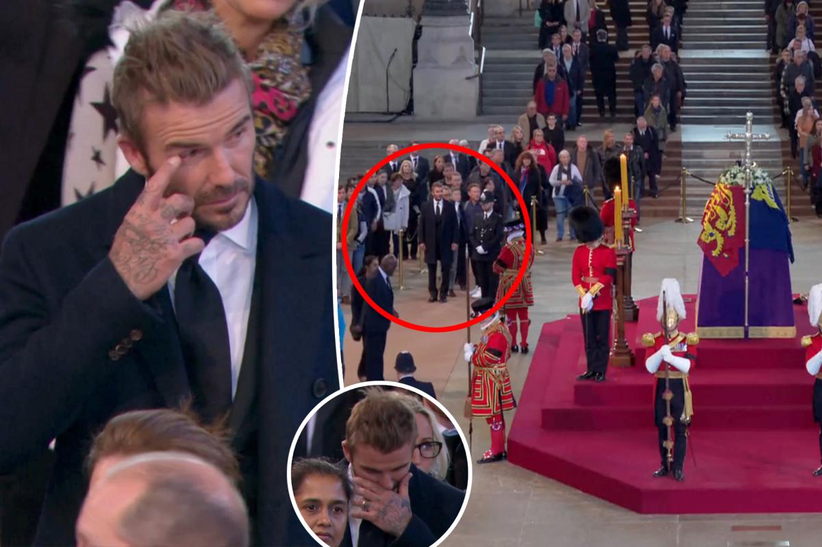 David Beckham gets emotional after waiting in line for 12 hours to mourn Queen Elizabeth II