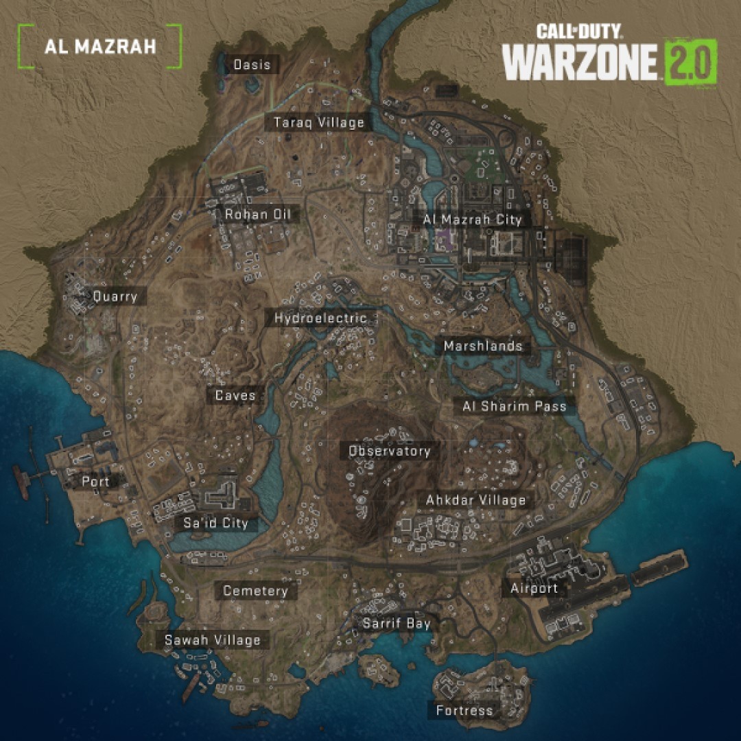 The new map Warzone 2.0.