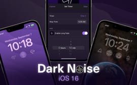 Dark Noise lock screen widgets