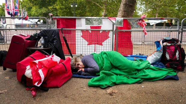 Canadian joins throng of royal 'diehards' camping ahead of Queen's funeral in London |  CBC News