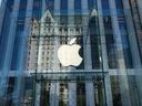 The Apple Inc. Fifth Avenue store in New York.