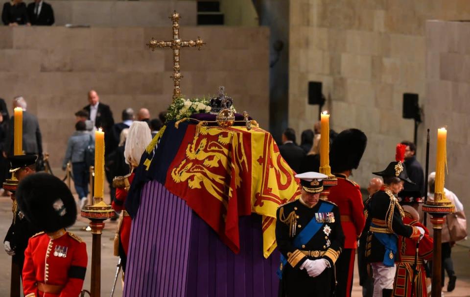 The Queen's four children attend the ceremonial vigil at Westminster Hall (Getty Images)