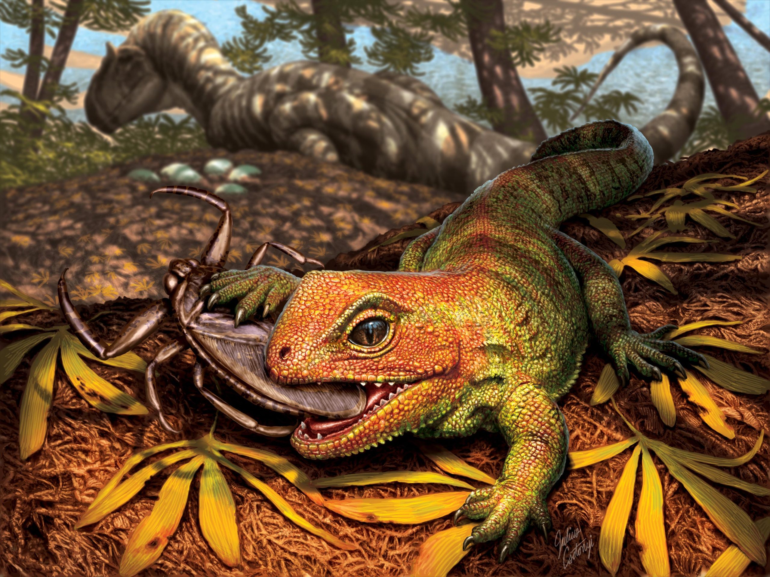 Extinct prehistoric reptile that lived among dinosaurs discovered by Smithsonian researchers