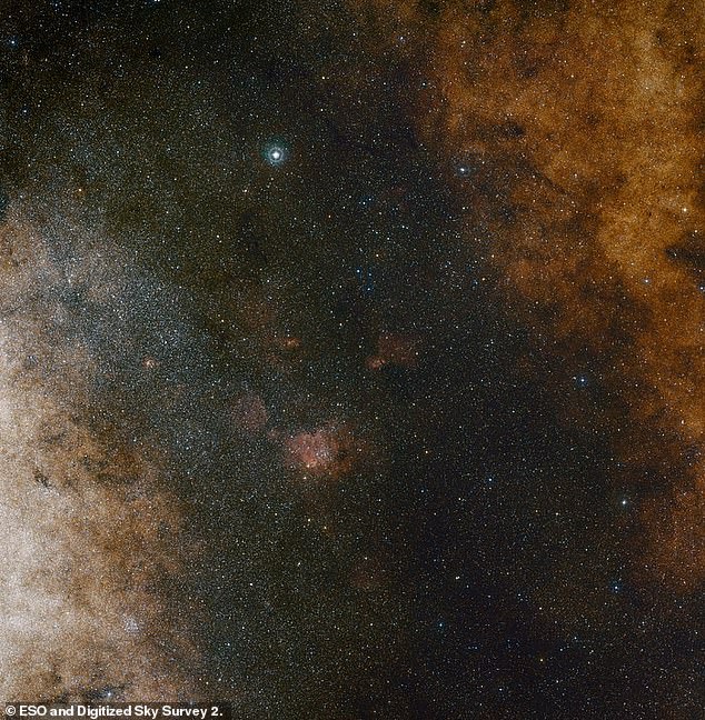 This widefield view in visible light shows the rich star clouds in the constellation of Sagittarius (the Sagittarius) toward the center of our Milky Way