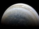 This NASA photo released on July 2, 2018 shows Jupiter's southern hemisphere taken by NASA's Juno spacecraft on the outbound leg of a close flyby of the gas giant planet.