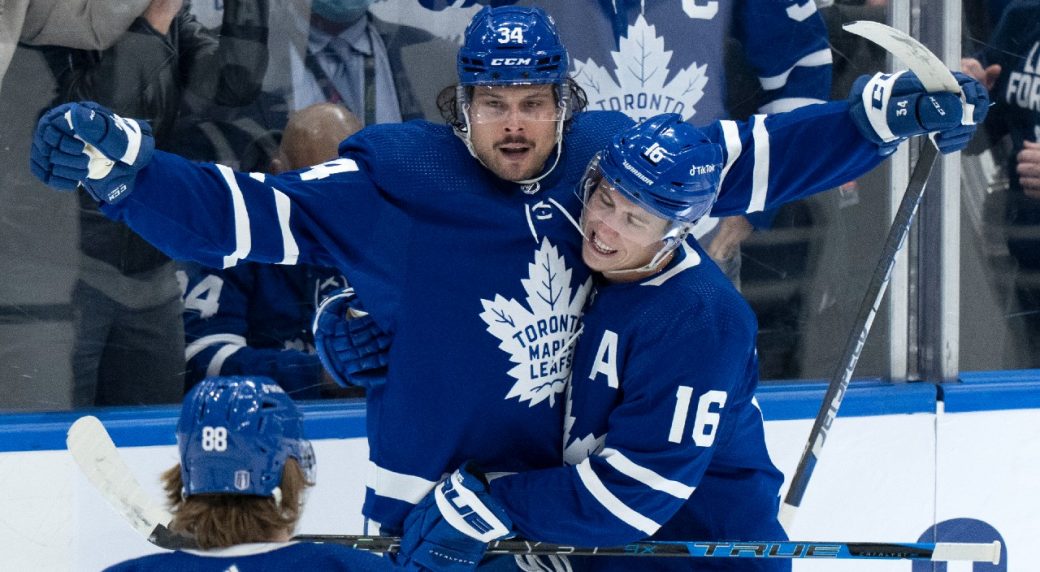 Maple Leafs bully Matthews before first pitch: 'Maybe he'll stick you in the dirt'