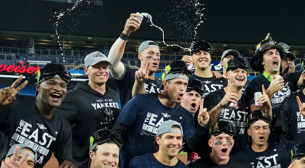 Yankees win AL East title with win over Blue Jays