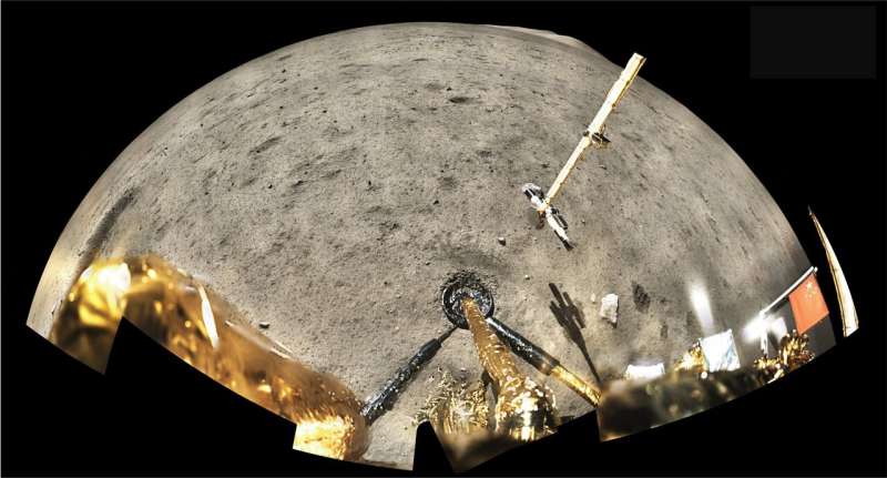 Moon Glass shows impacts from lunar asteroids reflected on Earth