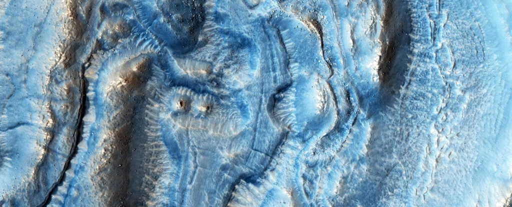 Ancient glaciers on Mars flowed so slowly that we can hardly tell they flowed at all