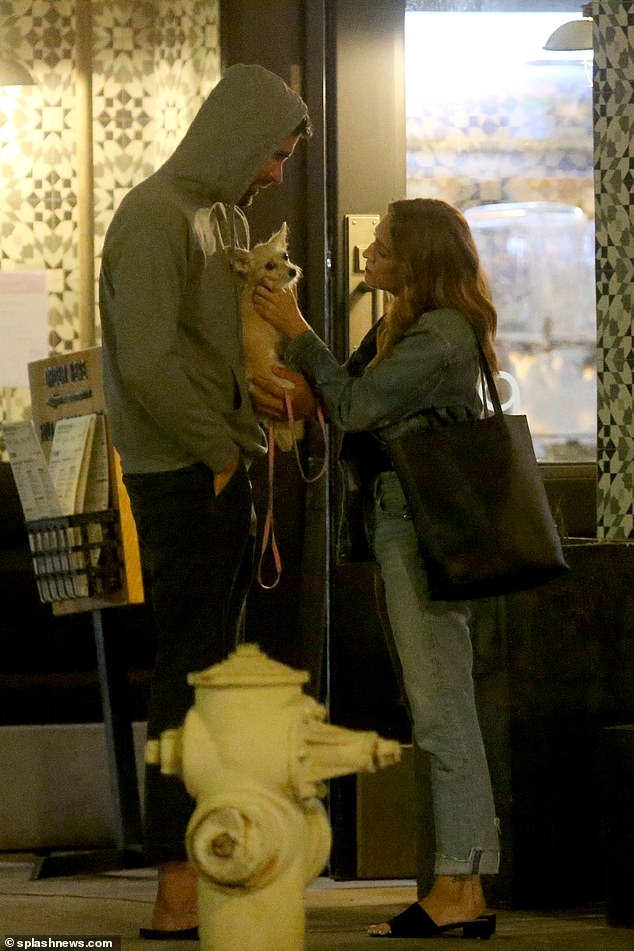 Together again?  Brittany Snow and her estranged husband Tyler Stanaland appeared to hit it off when they met for dinner in Los Angeles on Tuesday