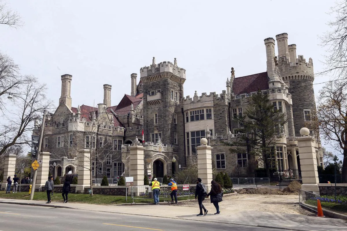 Casa Loma gets its close-up in the film about Toronto standing in for other places