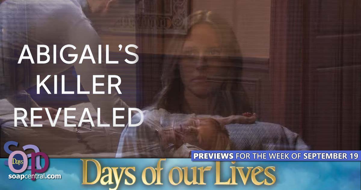 DAYS Spoilers for the week of September 19, 2022 on Days of our Lives