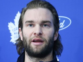 Jack Campbell during the Toronto Maples Leafs press conference on May 17, 2022.