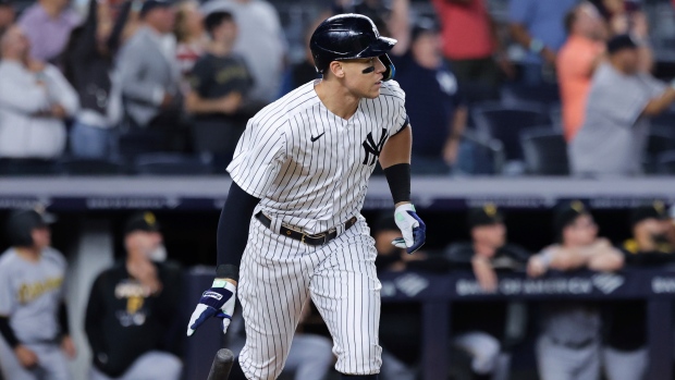 Judge's 60th homer sparks ninth run five, Yanks stun Pirates - TSN.ca