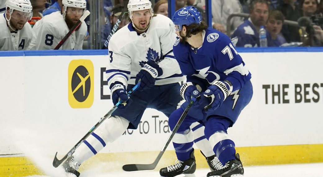 Maple Leafs' Kerfoot, Holl address critical turning points in Games 6, 7