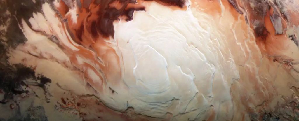 Shimmering "lakes" beneath Mars' south pole could be something else entirely