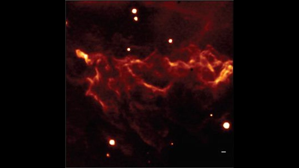 Infrared image of Orion