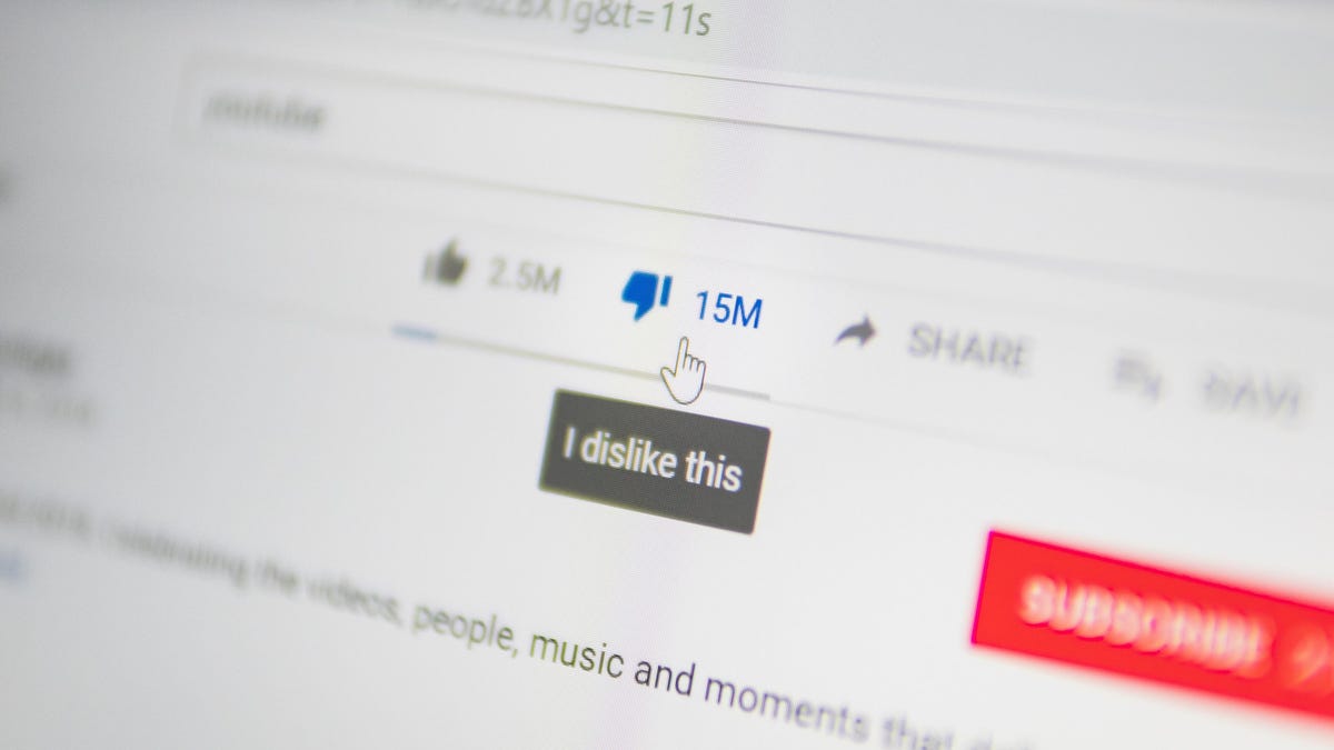 YouTube's algorithm reportedly doesn't care if you show thumbs-down videos