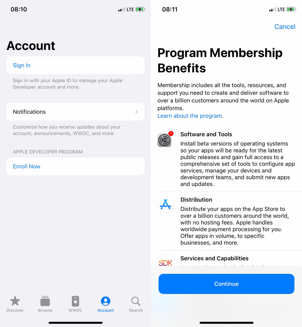 Sign up for the Apple Developer Program