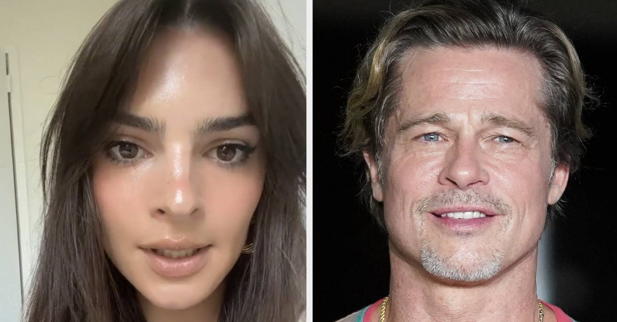 Emily Ratajkowski is being called out for making feminist TikToks while reportedly dating Brad Pitt