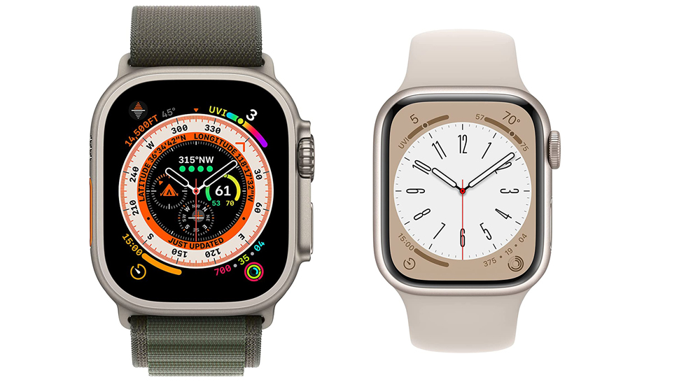 The Apple Watch Ultra sits alongside the Apple Watch 8.