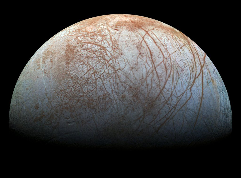 Study suggests shallow seas could be erupting in Jupiter's moon Europa's icy crust