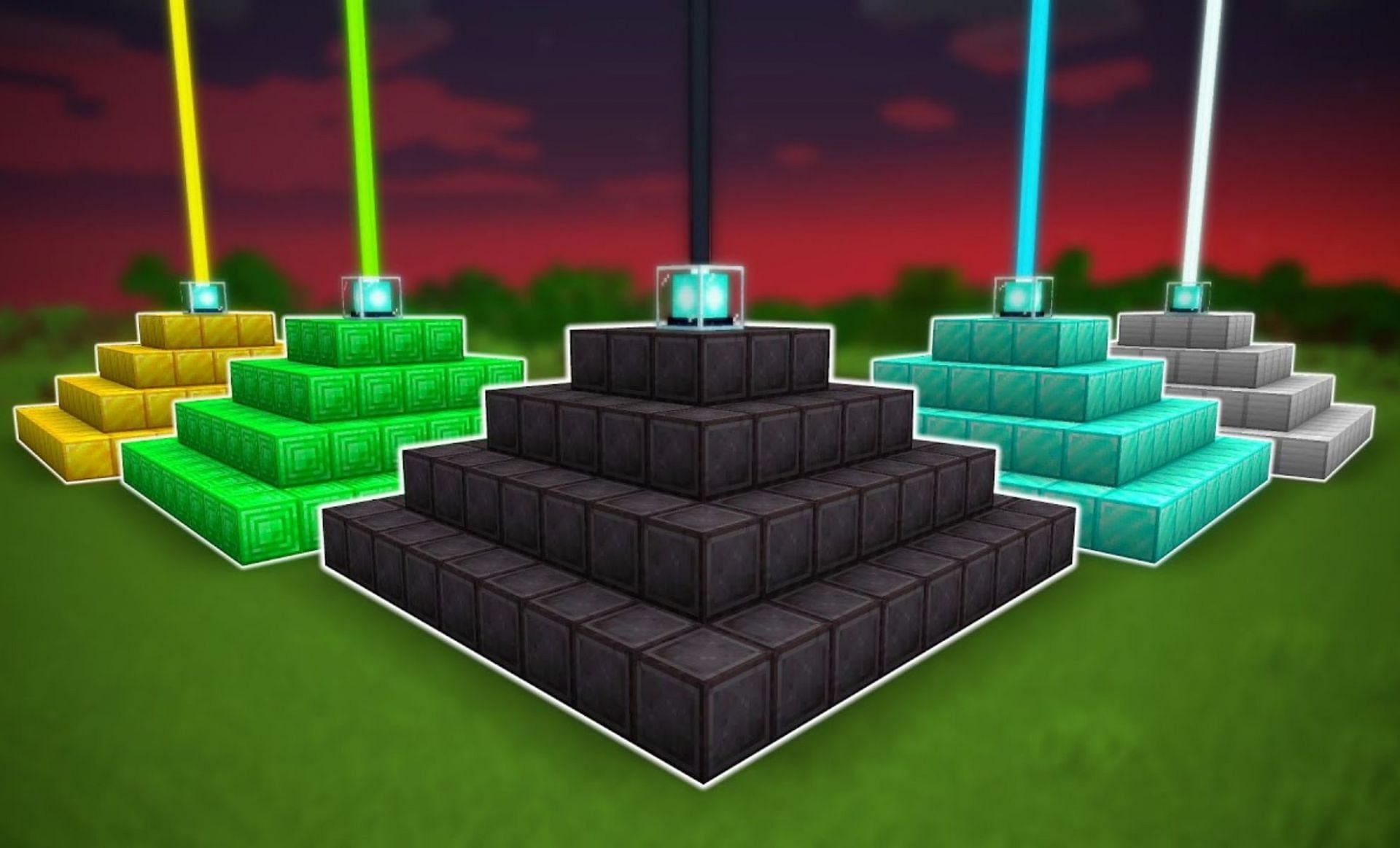 Beacons can be made with any resource (Image via WadZee on YouTube)