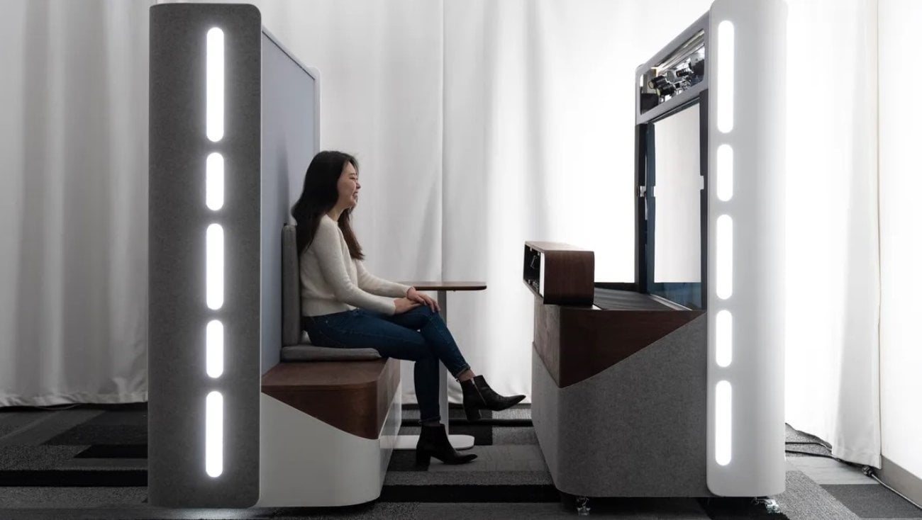 Google's holo-video call booth "Starline" is designed to feel like sci-fi