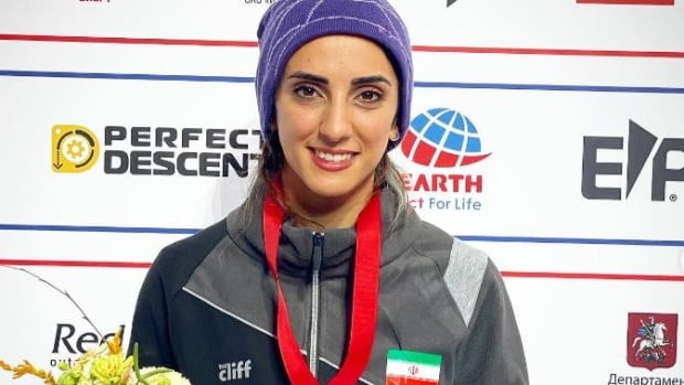 Iranian sport climber Elnaz Rekabi sent home, fate uncertain after competing without a headscarf |  CBC News