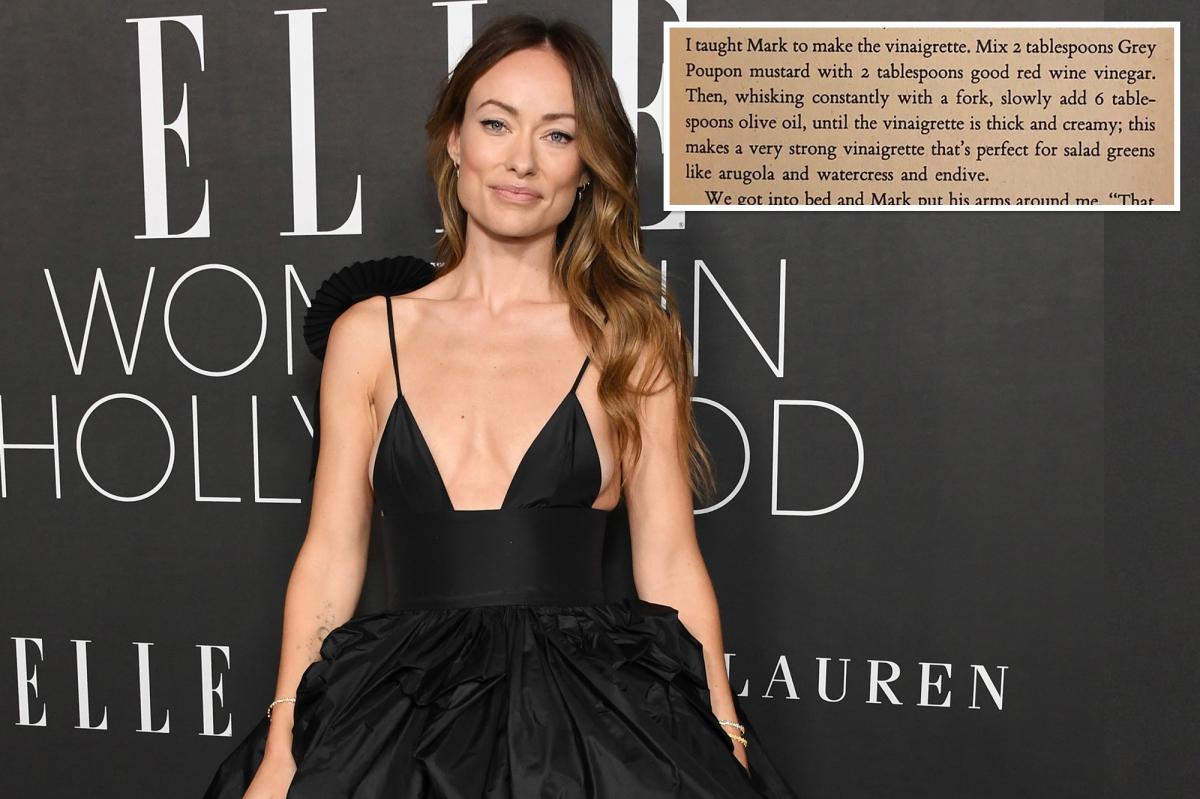 Olivia Wilde reveals a salad dressing recipe that made Jason Sudeikis lose it