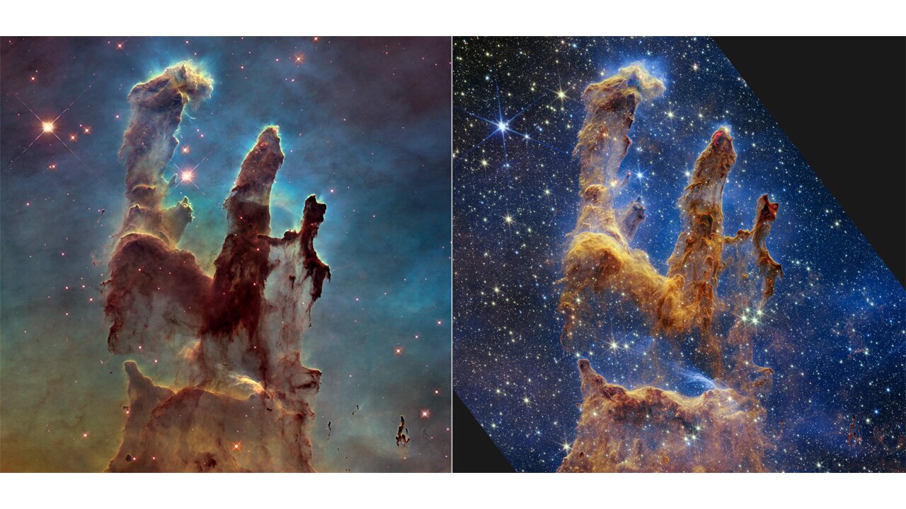 NASA's Webb takes a star-filled portrait of Pillars of Creation