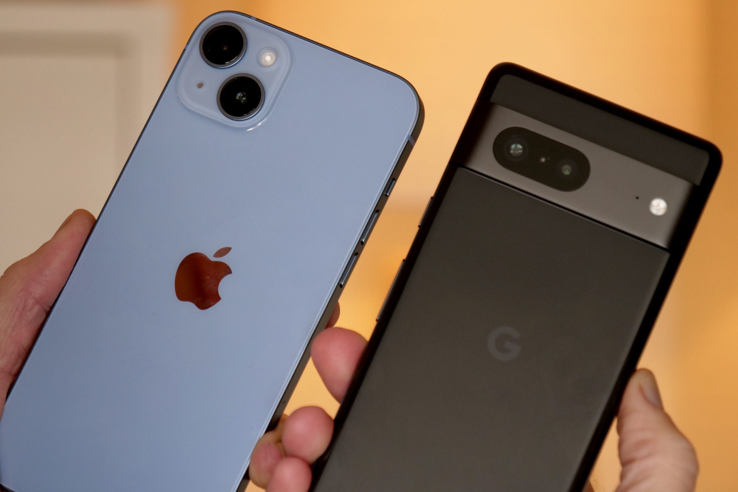 Google Pixel 7 vs Apple iPhone 14 |  digital trends