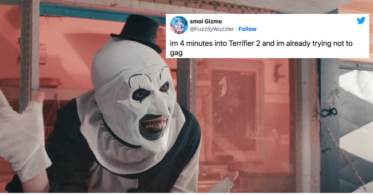 People will be watching "Terrifier 2" amid reports of people fainting and throwing up, and here's what they thought