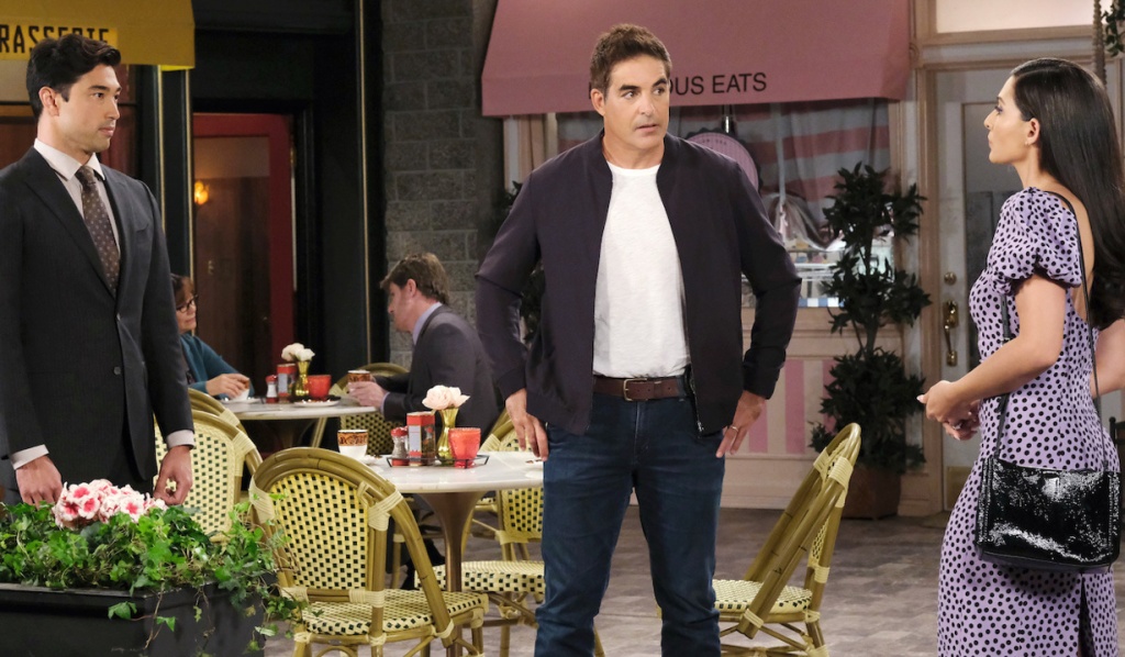 In Horton Square, Rafe stands between a tense Gabi and Li