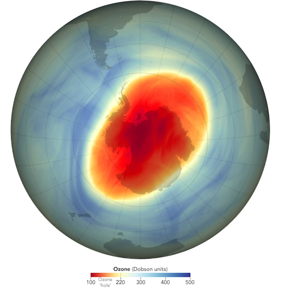 The ozone hole will continue to shrink in 2022, say NASA and NOAA scientists