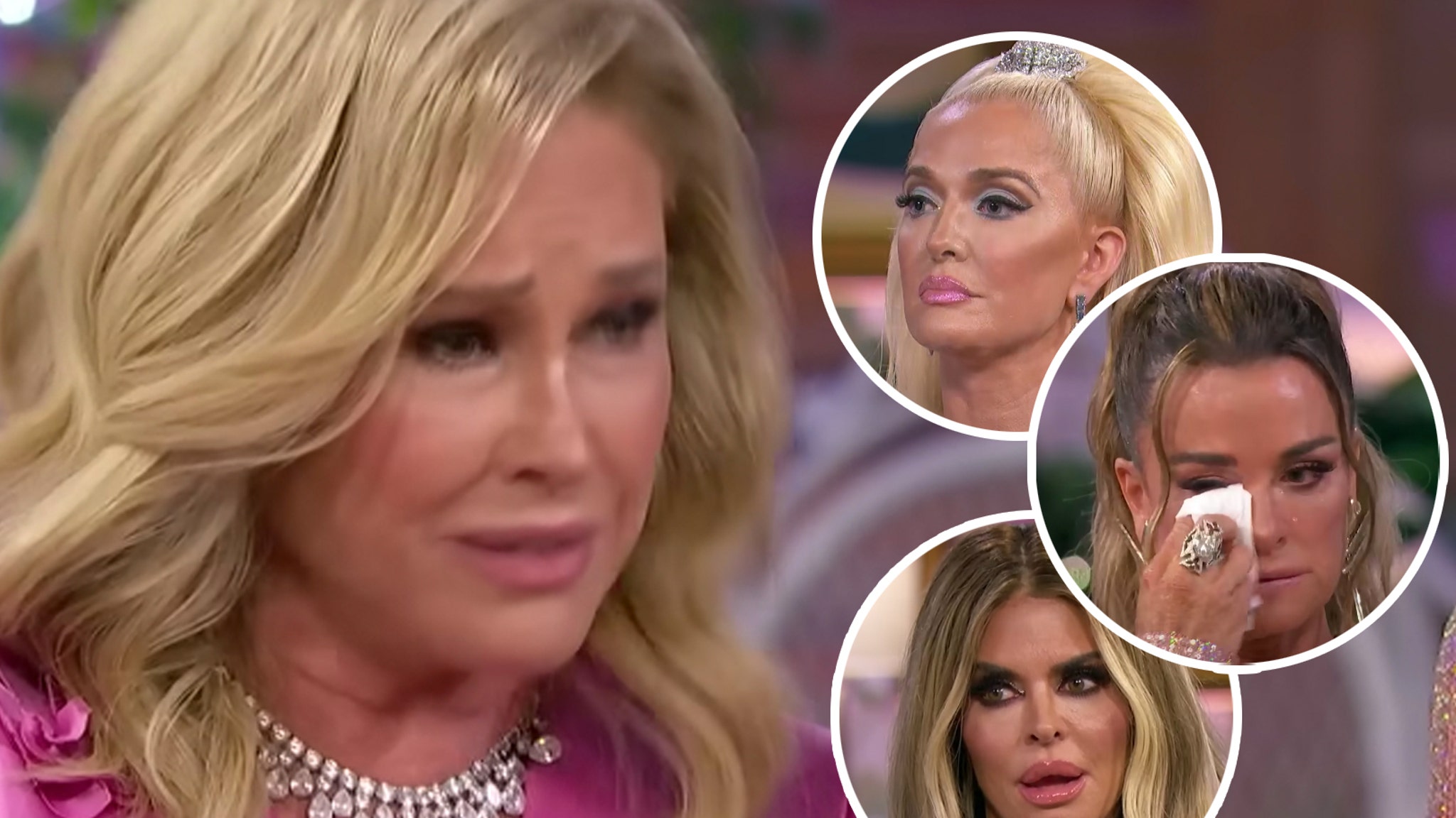 Kathy Hilton denies Erika Jayne's gay slur, fights Rinna and leaves Kyle in tears at RHOBH reunion