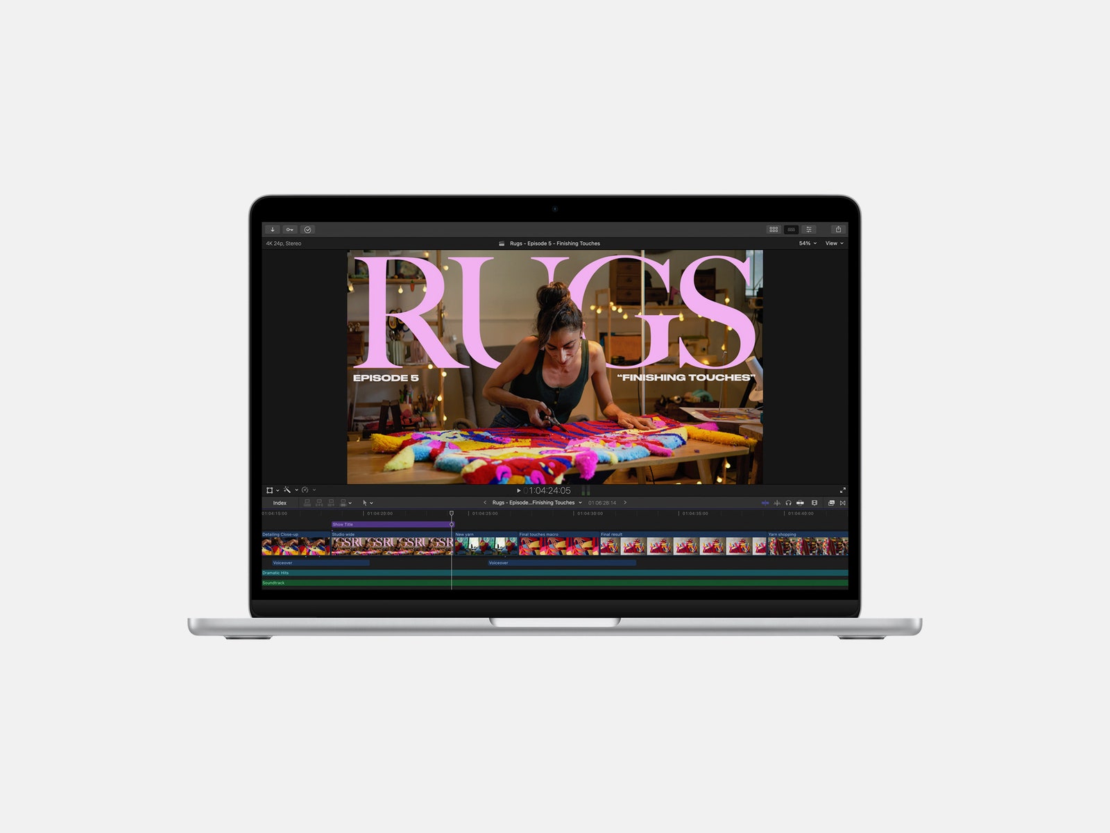 MacBook Air with M2 running Final Cut Pro X