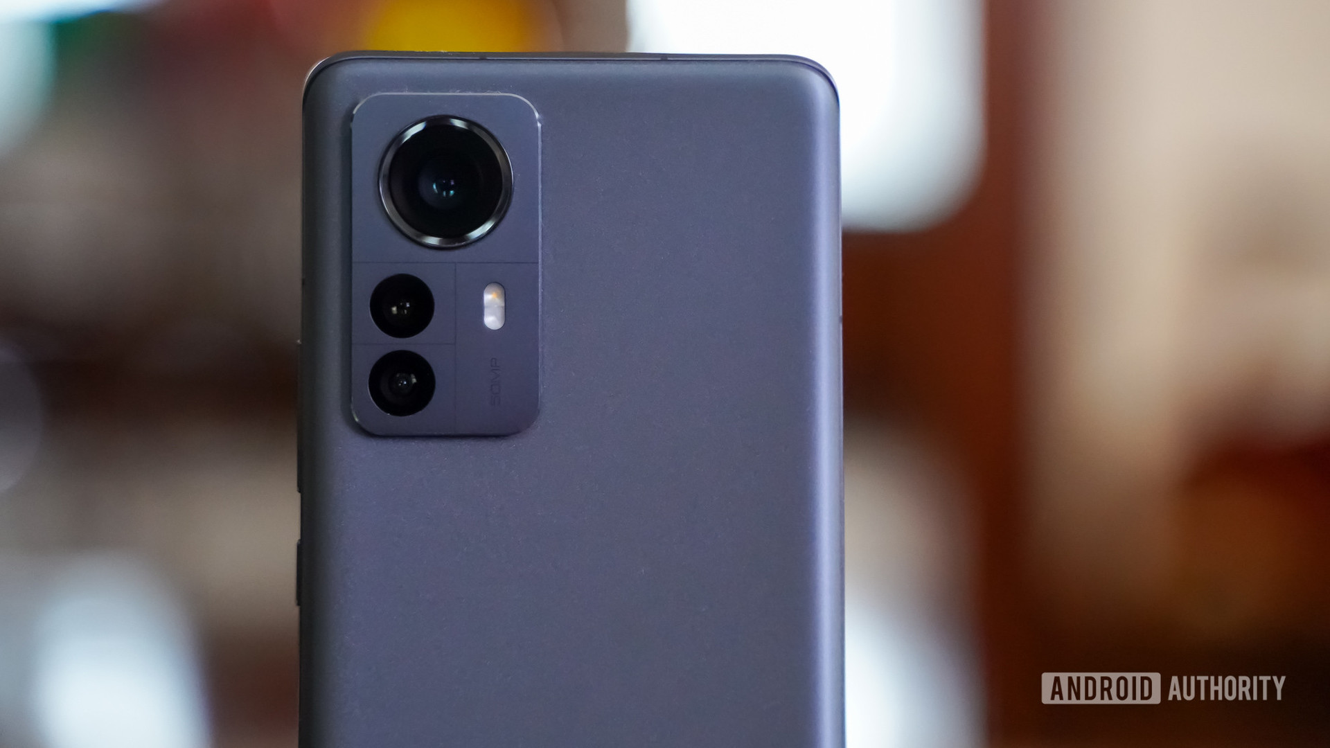 Close-up of the Xiaomi 12 Pro camera module